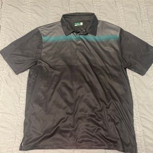 Ben Hogan Performance Golf polo shirt top hey and teal X-Large XL